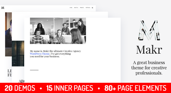 Makr - Chủ đề WordPress kinh doanh đa mục đích