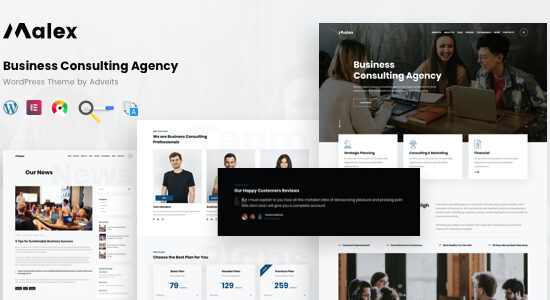 Malex - Chủ đề WordPress của Cơ quan tư vấn kinh doanh