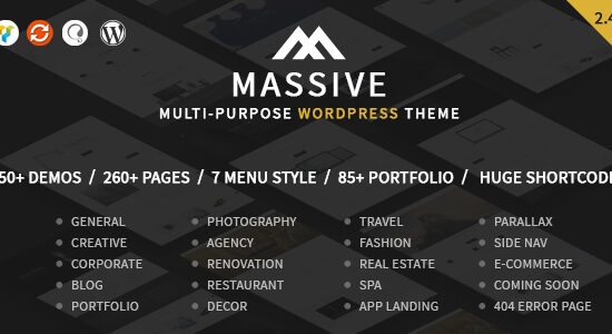 Massive - Chủ đề WordPress đa mục đích đáp ứng