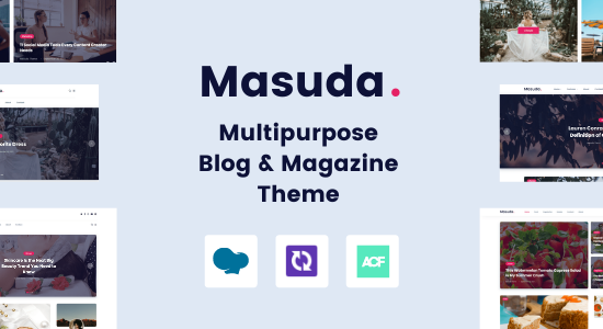 Masuda - Chủ đề WordPress cho blog và tạp chí đa năng