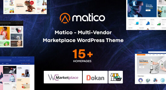 Matico - Chủ đề WordPress dành cho thị trường đa nhà cung cấp