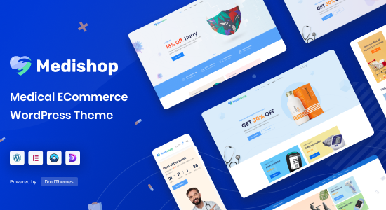 MediShop - Chủ đề WooC Commerce về Y tế & Chăm sóc sức khỏe