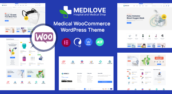 Medilove - Thiết bị y tế Chủ đề WordPress WooC Commerce + RTL