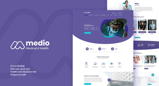 Medio - Chủ đề WordPress của tổ chức y tế