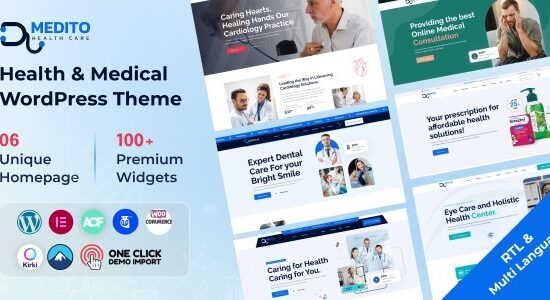 Medito - Chủ đề WordPress về sức khỏe & y tế + Sẵn sàng cho RTL