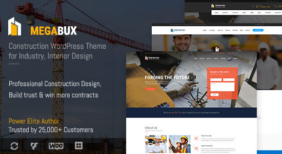 MegaBux - Chủ đề WordPress xây dựng