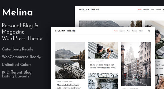 Melina - Chủ đề WordPress cho blog và tạp chí cá nhân