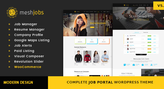 MeshJobs - Một chủ đề WordPress hoàn chỉnh về cổng thông tin việc làm