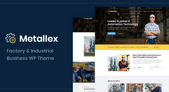 Metallex - Chủ đề WordPress công nghiệp và kỹ thuật