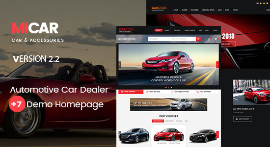 Micar - Đại lý ô tô RTL WooC Commerce WordPress dành cho chủ đề Ô tô và Moto