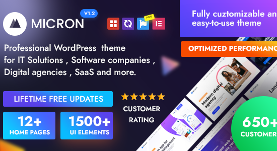 Micron - Công nghệ Giải pháp CNTT & Phần mềm WordPress Theme