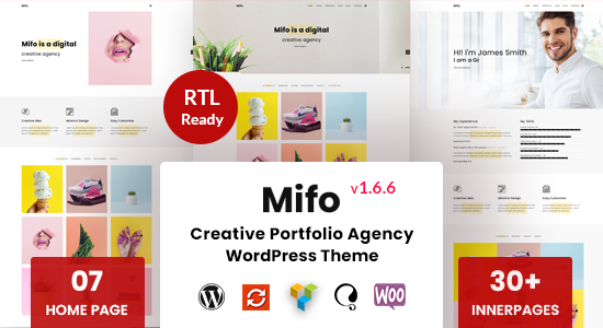 Mifo - Chủ đề WordPress danh mục đầu tư tối thiểu sáng tạo