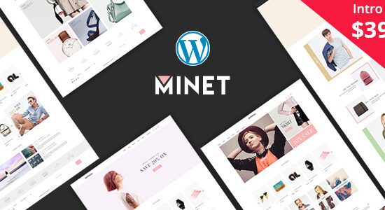 Minet - Chủ đề WordPress thương mại điện tử tối giản