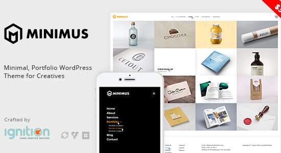 Minimus - Chủ đề WordPress danh mục đầu tư tối giản dành cho người sáng tạo