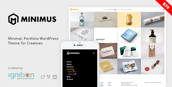 Minimus - Chủ đề WordPress danh mục đầu tư tối giản dành cho người sáng tạo