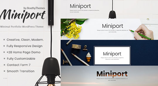 Miniport - Chủ đề WordPress danh mục đầu tư tối thiểu