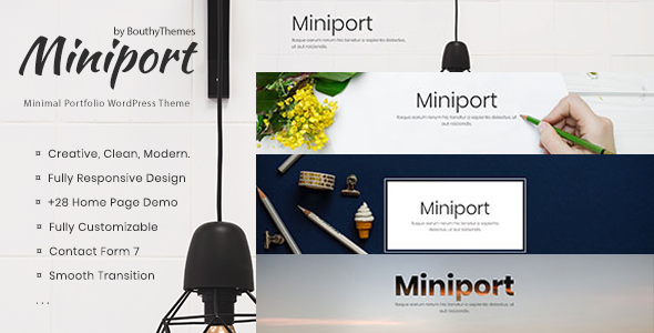 Miniport - Chủ đề WordPress danh mục đầu tư tối thiểu