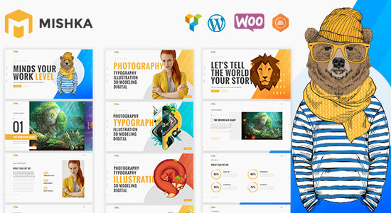 Mishka - Chủ đề WordPress danh mục đầu tư sáng tạo