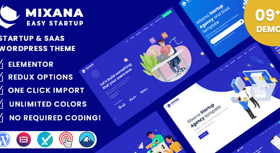 Mixana - Chủ đề WordPress khởi nghiệp & SaaS