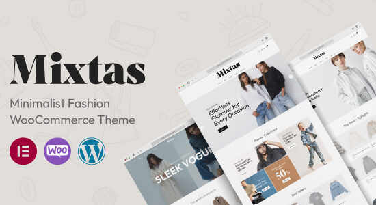 Mixtas - Chủ đề WooC Commerce thời trang tối giản