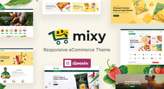 Mixy - Chủ đề WordPress của cửa hàng thực phẩm hữu cơ