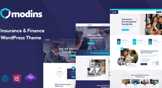 Modins - Chủ đề WordPress về Bảo hiểm & Tài chính