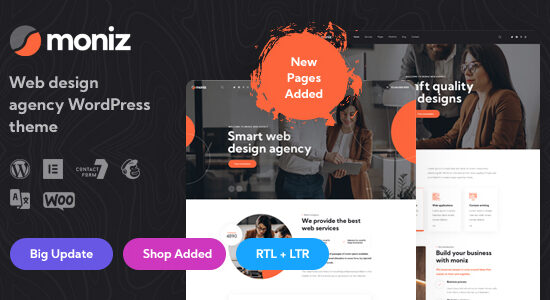 Moniz - Chủ đề WordPress của Cơ quan thiết kế web