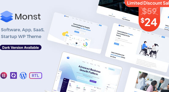 Monst - Chủ đề WordPress khởi nghiệp Saas