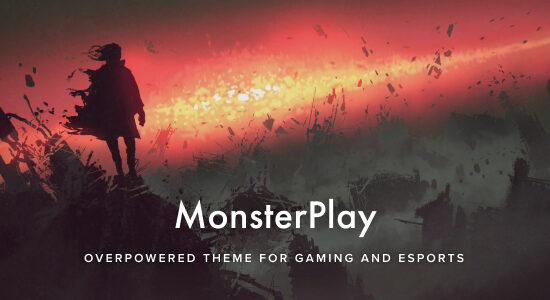 MonsterPlay - Chủ đề WordPress về thể thao điện tử và trò chơi