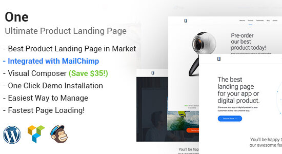 Một - Trang đích sản phẩm WordPress