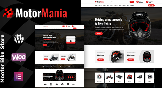 MotorMania | Phụ kiện xe máy Chủ đề WooC Commerce