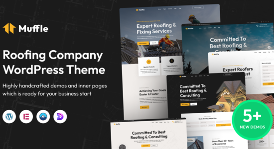 Muffle - Chủ đề WordPress của Công ty lợp mái