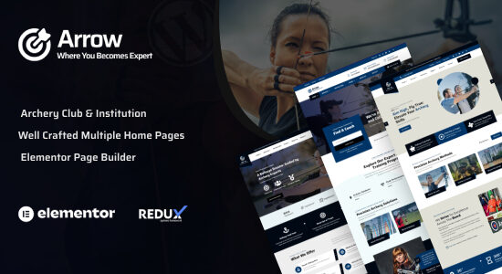 Mũi tên - Chủ đề WordPress Câu lạc bộ Bắn cung