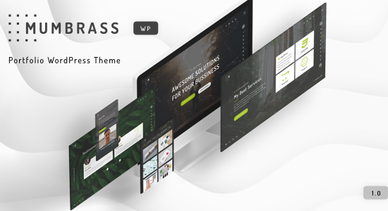 Mumbrass - Chủ đề WordPress danh mục đầu tư cá nhân toàn màn hình