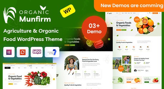 Munfirm - Chủ đề WordPress của cửa hàng thực phẩm hữu cơ
