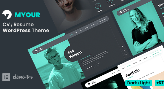 Myour - CV Sơ yếu lý lịch WordPress Theme