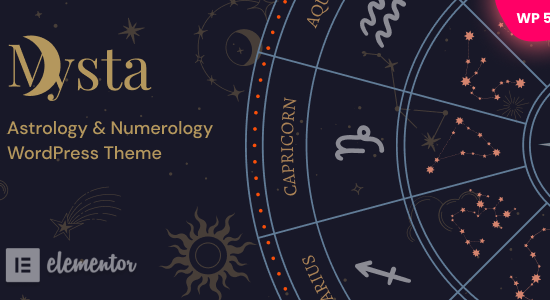 Mysta - Astrology & Numerology WordPress Theme