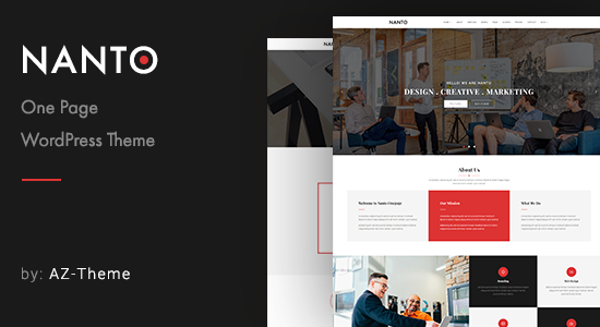 Nanto - Chủ đề WordPress thị sai OnePage