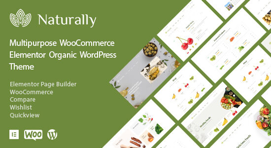 Naturally - Organic Food Elementor WooCommerce Theme