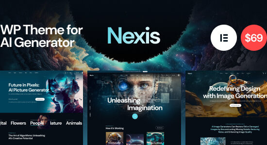 Nexis - Chủ đề WordPress khởi nghiệp và đại lý AI