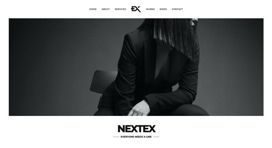 Nextex - Chủ đề WordPress chụp ảnh một trang