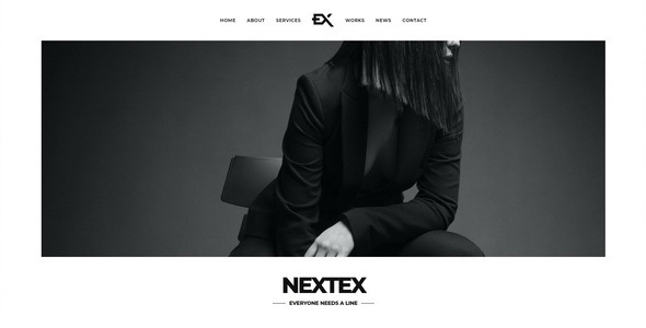 Nextex - Chủ đề WordPress chụp ảnh một trang