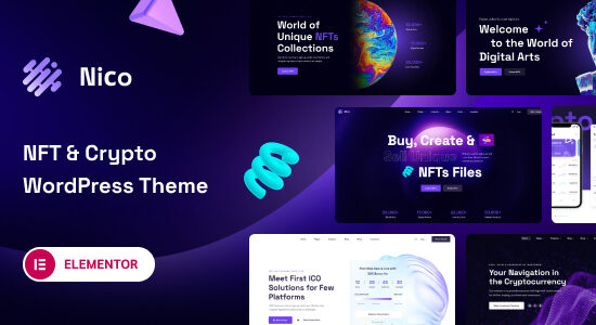 Nico - Chủ đề WordPress liên kết sáng tạo và NFT