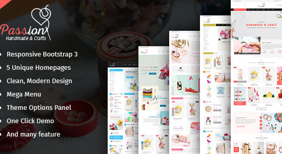 Niềm đam mê - Chủ đề WordPress WooC Commerce Handmade & Craft