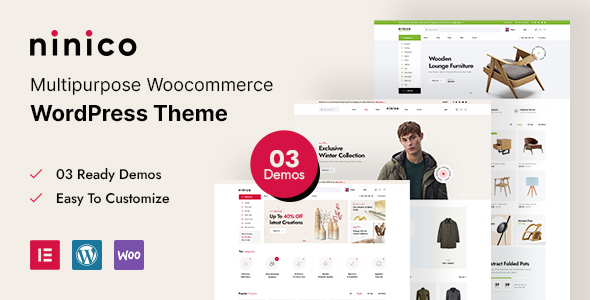 Ninico - Chủ đề WordPress WooC Commerce tối thiểu