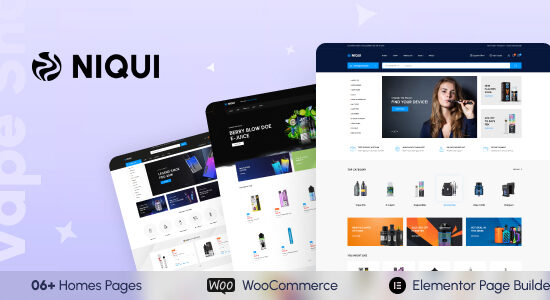 Niqui – Chủ đề WordPress WooC Commerce của Vape Store