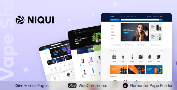 Niqui – Chủ đề WordPress WooC Commerce của Vape Store