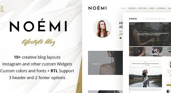 Noemi - Chủ đề WordPress cho blog về phong cách sống và thời trang