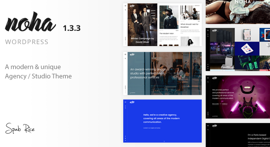 Noha - Một chủ đề WordPress hiện đại dành cho đại lý dành cho người sáng tạo