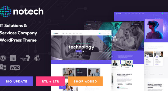 Notech - Chủ đề WordPress Dịch vụ & Giải pháp CNTT